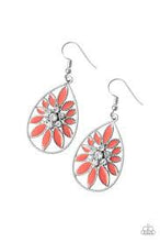 Load image into Gallery viewer, Floral Morals Orange Earrings