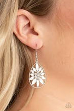 Load image into Gallery viewer, Floral Morals White Earrings