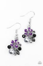 Load image into Gallery viewer, Floral Oasis Purple Earrings