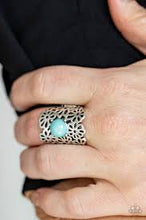 Load image into Gallery viewer, Flower Shower Blue Ring - Angie&#39;s $5.00 Bling