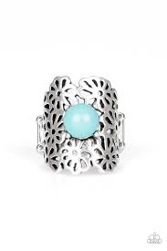 Flower Shower Blue Ring - Angie's $5.00 Bling