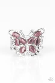 Flutter Flair Purple Ring - Angie's $5.00 Bling