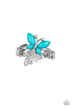 Load image into Gallery viewer, Flutter Flirt Blue Skinny Band Ring