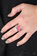 Load image into Gallery viewer, Flutter Flirt Pink Skinny Band Ring