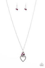 Load image into Gallery viewer, Fluttering Heart Purple Necklace - Angie's $5.00 Bling