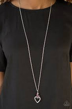 Load image into Gallery viewer, Fluttering Heart Purple Necklace - Angie's $5.00 Bling