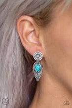 Load image into Gallery viewer, Fly Into the Sun Blue Jacket Earrings