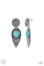 Load image into Gallery viewer, Fly Into the Sun Blue Jacket Earrings