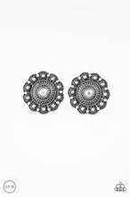 Load image into Gallery viewer, Foxy Flower Gardens Silver Clip On Earrings