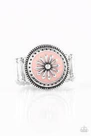 Free Spirited Flower Pink Ring - Angie's $5.00 Bling