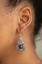 Load image into Gallery viewer, From Pop to Bottom Brown Earrings
