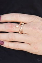 Load image into Gallery viewer, Front Glam Gold Skinny Band Ring