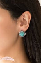 Load image into Gallery viewer, Frontier Runner Blue Post Earrings