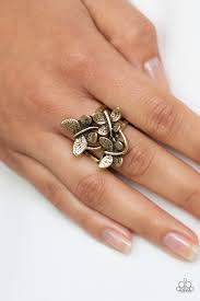 Full of Flutter Brass Ring - Angie's $5.00 Bling