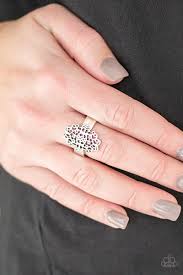 Full of Haute Air Silver Skinny Band Ring