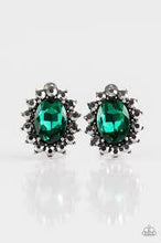 Load image into Gallery viewer, Gala Glamour Green Clip On Earrings