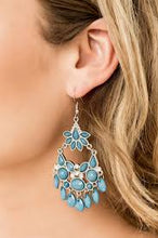 Load image into Gallery viewer, Garden Dream Blue Earrings