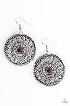 Load image into Gallery viewer, Garden Flower Purple Earrings