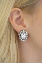 Load image into Gallery viewer, Gala Glamour White Clip On Earrings