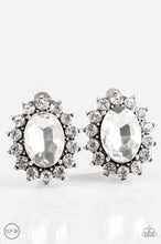 Load image into Gallery viewer, Gala Glamour White Clip On Earrings