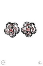 Load image into Gallery viewer, Garden Glitter Pink Clip On Earrings