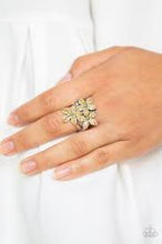 Load image into Gallery viewer, Gardenia Grandeur Yellow Skinny Band Ring