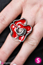Gardens Glow Red Ring - Angie's $5.00 Bling