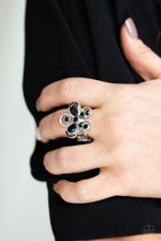 Load image into Gallery viewer, Gardens of Grandeur Black Ring - Angie&#39;s $5.00 Bling