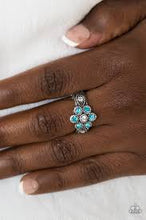 Load image into Gallery viewer, Garland Glamour Blue Skinny Band Ring