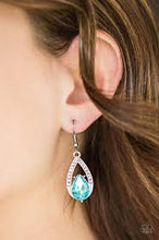 Load image into Gallery viewer, Gatsby Grandeur Blue Earrings