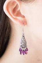 Load image into Gallery viewer, Geisha Glam Purple Earrings