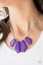 Load image into Gallery viewer, Get Up and GEO Purple Necklace - Angie's $5.00 Bling