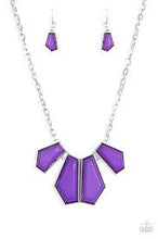 Load image into Gallery viewer, Get Up and GEO Purple Necklace - Angie's $5.00 Bling