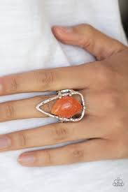 Get the Point Orange Ring - Angie's $5.00 Bling