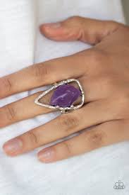 Get the Point Purple Ring - Angie's $5.00 Bling