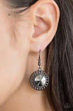 Load image into Gallery viewer, Girl Grunge Attitude Black Earrings