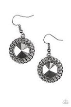 Load image into Gallery viewer, Girl Grunge Attitude Black Earrings