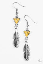 Load image into Gallery viewer, Give It A Nest Yellow Earrings