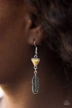 Load image into Gallery viewer, Give It A Nest Yellow Earrings