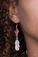 Load image into Gallery viewer, Give It My Nest Red Earrings