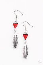 Load image into Gallery viewer, Give It My Nest Red Earrings