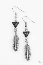 Load image into Gallery viewer, Give It a Nest Black Earrings