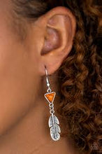 Load image into Gallery viewer, Give It a Nest Orange Earrings
