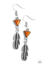Load image into Gallery viewer, Give It a Nest Orange Earrings