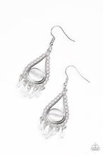 Load image into Gallery viewer, Give Me the Glow Down White Earrings