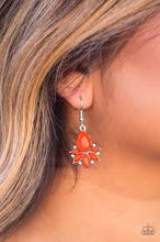 Load image into Gallery viewer, Glam Up Orange Earrings