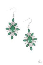 Load image into Gallery viewer, Glamorously Colorful Green Earrings