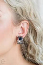 Load image into Gallery viewer, Glamorously Grand Duches Blue Clip On Earrings