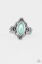 Load image into Gallery viewer, Glass Half Colorful Green Skinny Band Ring