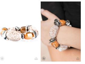 Glaze of Glory Peach Blockbuster Bracelet - Angie's $5.00 Bling